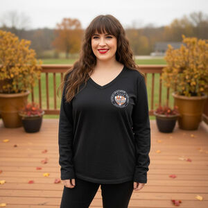 Women's Harley-Davidson Black Red Logo Long Sleeve Tee XXL